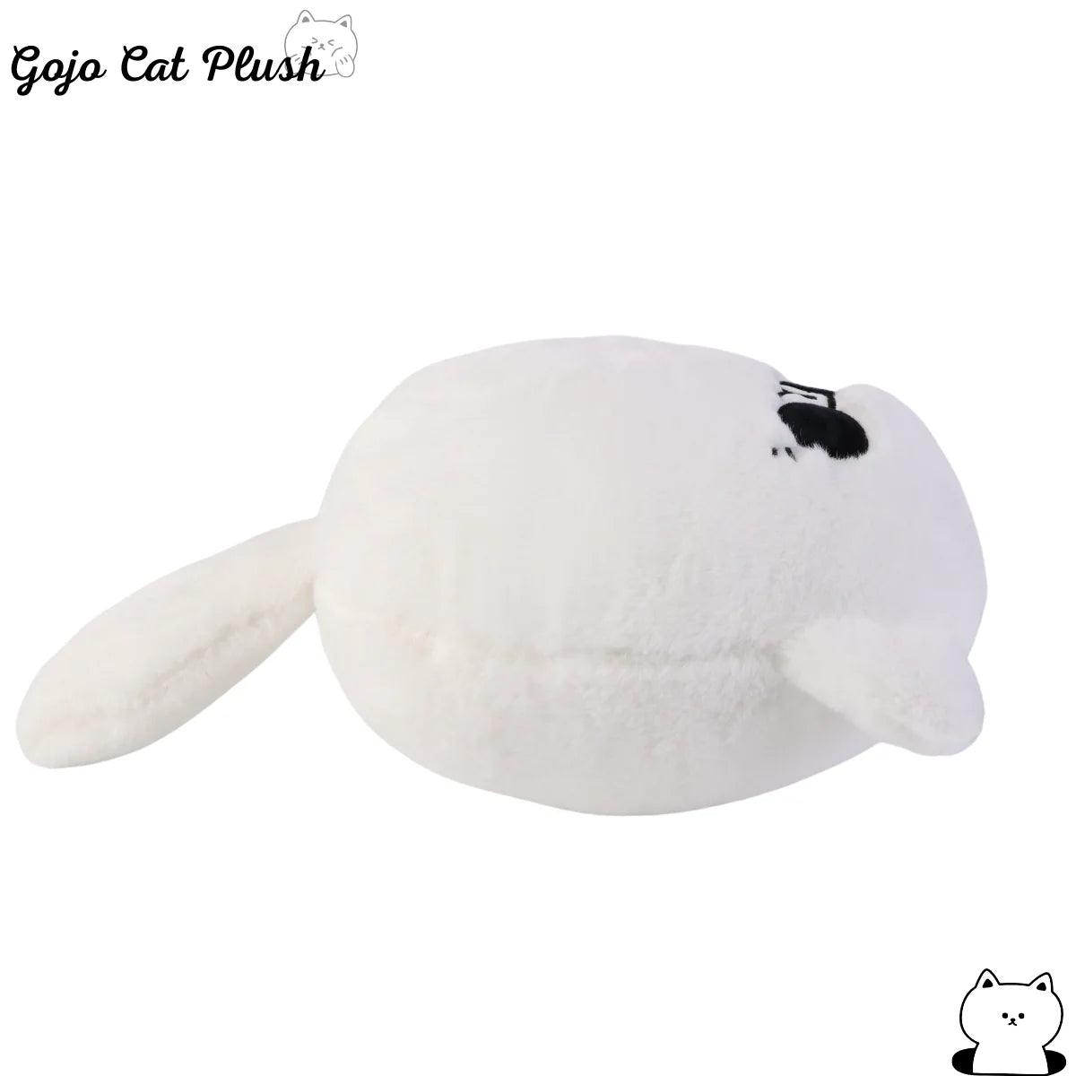 Soft Gojo Cat Plush Pillow - White Sunglasses Cat Stuffed Toy for Kids & Home Decor