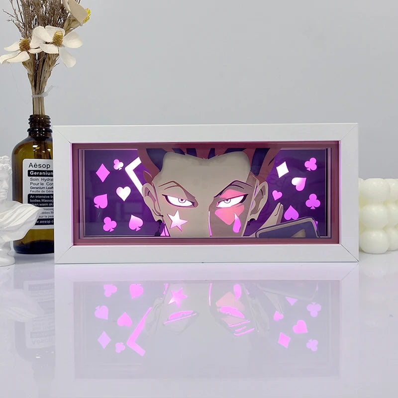 Anime LED Light Box – Manga Paper Carving Desk Lamp for Kids & Collectors