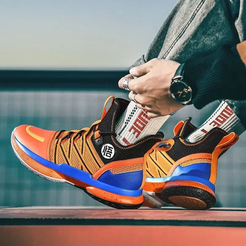 Anime Dragon Ball Son Goku Kakarotto Basketball Shoes – Non-Slip Sneakers for Men & Women