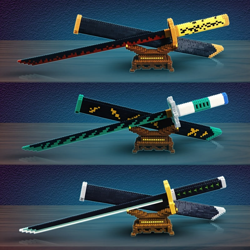 Lechuan Anime Sword Building Blocks Set - Perfect for Fans & Collectible Display