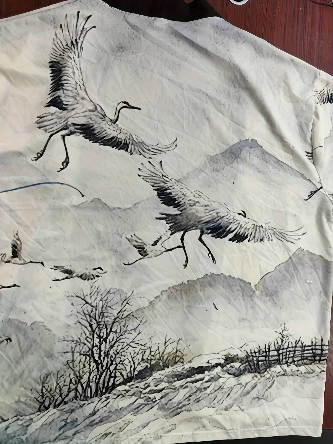 Men's Anime Kimono Cardigan - Japanese Style Lightweight Casual Wear for Spring & Summer