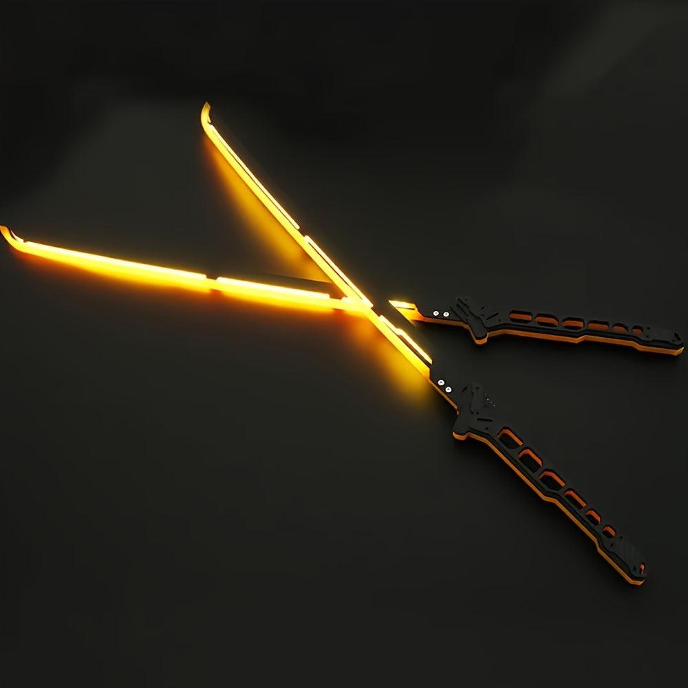 Cyberpunk LED Katana - 1:1 Realistic Anime Sword Replica for Cosplay & Collectors