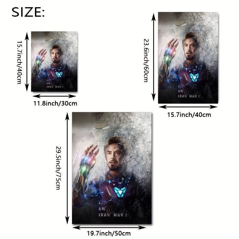 Iron Man Unframed Canvas Art - Stunning Marvel Avengers Decor for Room Transformation, Ideal Gift - Rexpect Nerd