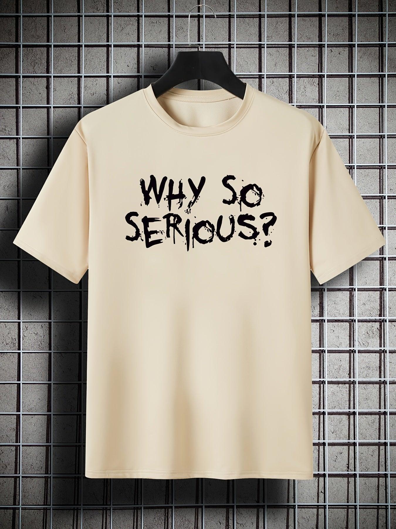 "Why So Serious?" Plus Size Graphic Tee: Big Style for Big Personalities! 🃏 - Rexpect Nerd