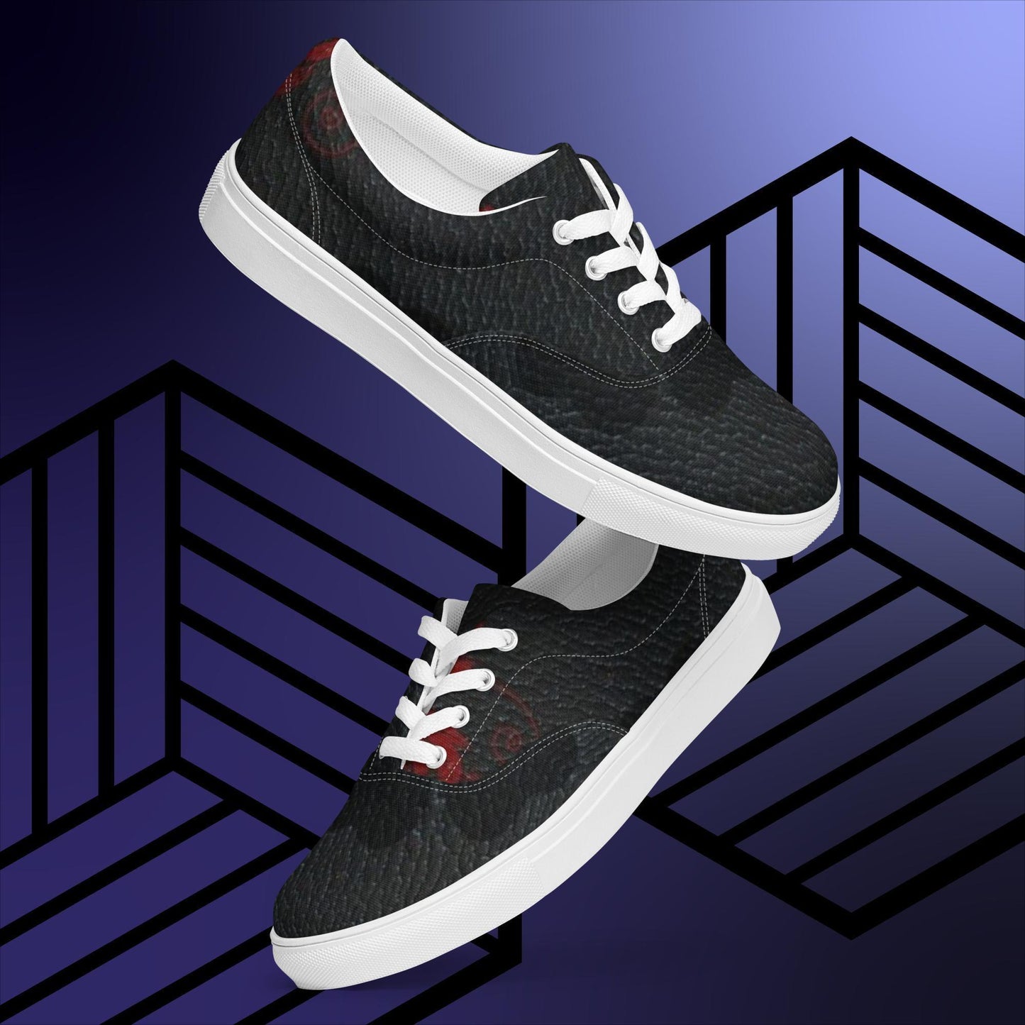 Asta's Grimoire Men’s lace-up canvas shoes - Rexpect Nerd