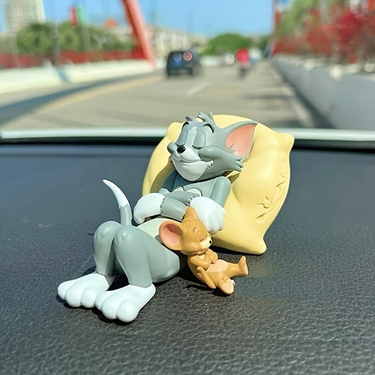 Collectors Edition Cat and Mouse Anime Action Figure - Dynamic Tom Sculpture - Eye-Catching Home & Car Interior Decor Accessories for Anime Fans - Rexpect Nerd