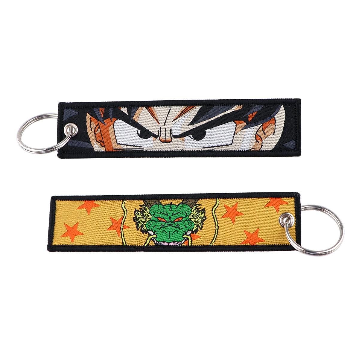 Anime Charm Embroidered Keychain: Durable, Versatile Jet Tag for Backpacks & Car Keys - Ideal Gift for Men - Rexpect Nerd