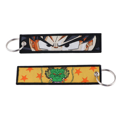 Anime Charm Embroidered Keychain: Durable, Versatile Jet Tag for Backpacks & Car Keys - Ideal Gift for Men - Rexpect Nerd