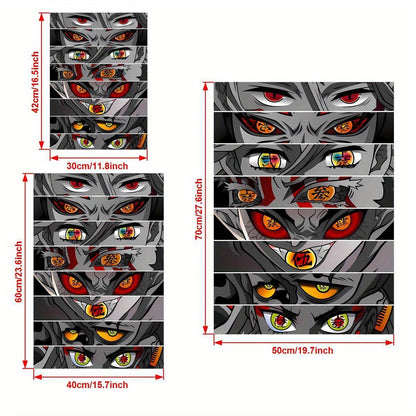 Bring the vibrant world of anime into your home with this stunning unframed anime art canvas poster featuring a captivating eyes design.