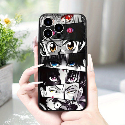 Eye-Catching Anime Themed Phone Case - Durable Frosted Finish with Premium Quality - Perfectly Fits Apple 15, 14, 13, 12, 11, XS, XR, X, 7, 8 Plus, Pro Max, and Mini Models - Simple yet Stylish Design - Rexpect Nerd