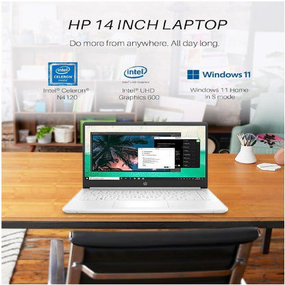 14 HP Ultralight Laptop - Powerful Intel Quad-Core, Full HD Display, Long Battery Life, Wi-Fi, Win11 - Ideal for Students and Business, 1-Year Office 365, Trusted HP Brand - Rexpect Nerd