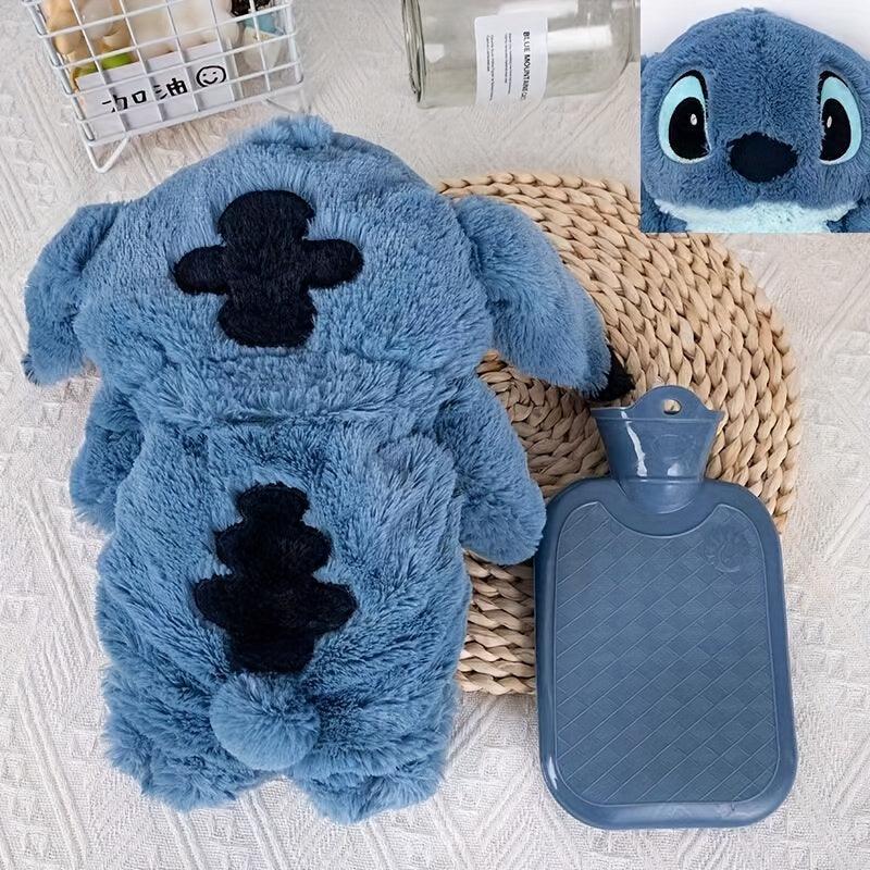 Adorable Large Disney Stitch Plush Hot Water Bottle - Super-Soft Anime Doll for Cozy Home Warmth, Perfect Hand Warmer and Collectible Treasure