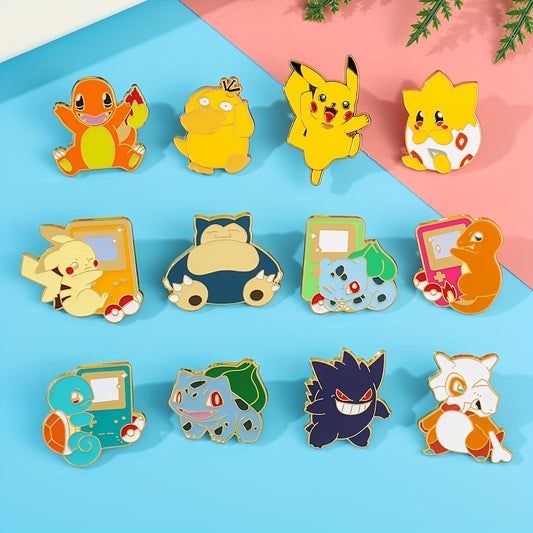 Add a Touch of Whimsy to Your Look with These Adorable Anime Brooches (12-Pack)! - Rexpect Nerd