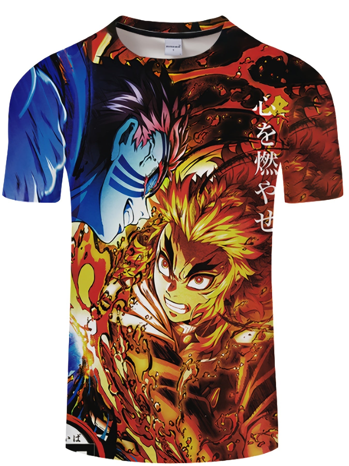 Plus Size Men's 3D Pattern Anime Graphic Tees For Male, Comfy Stretch Short Sleeve T-shirts, Oversized Loose Men's Clothings - Rexpect Nerd