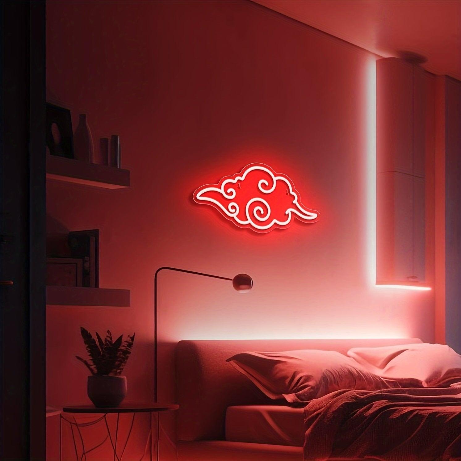 1pc Anime Neon Sign Light - Vibrant Game Room Decoration, USB Powered, Cool Sign for Gamers - Perfect Gift for Boys, Girls, and Gaming Husbands - Rexpect Nerd