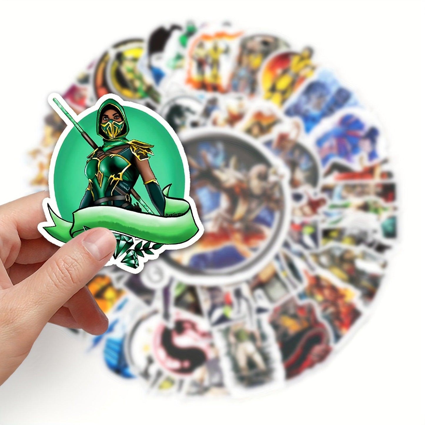 50pcs Vibrant Anime Doodle Stickers - Waterproof, DIY Friendly, and Removable Decorations for Personalizing Your Skateboard, Luggage, and More - Made of High-Quality Paper Material - Rexpect Nerd