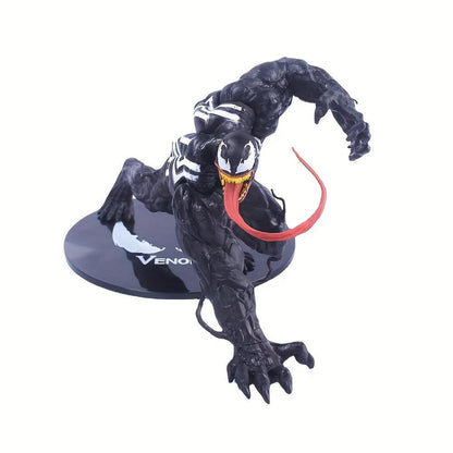 1pc Disney Venom and Carnage Action Figure - Officially Licensed Collectible with Intricately Detailed Design, High-Quality PVC Material, and Action-Packed Dynamic Crouching Pose - Perfect for Bedroom Desk or Shelf Decor - Rexpect Nerd