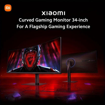 Xiaomi Curved Gaming Monitor 34-inch 180Hz High Reshed Rate 1ms Fast FreeSync Premium E<2* Professional Calibration 95%DCI-P3 100% sRGB* Low Blue Light Computer Screen Monitor Desktop Monitor - Rexpect Nerd