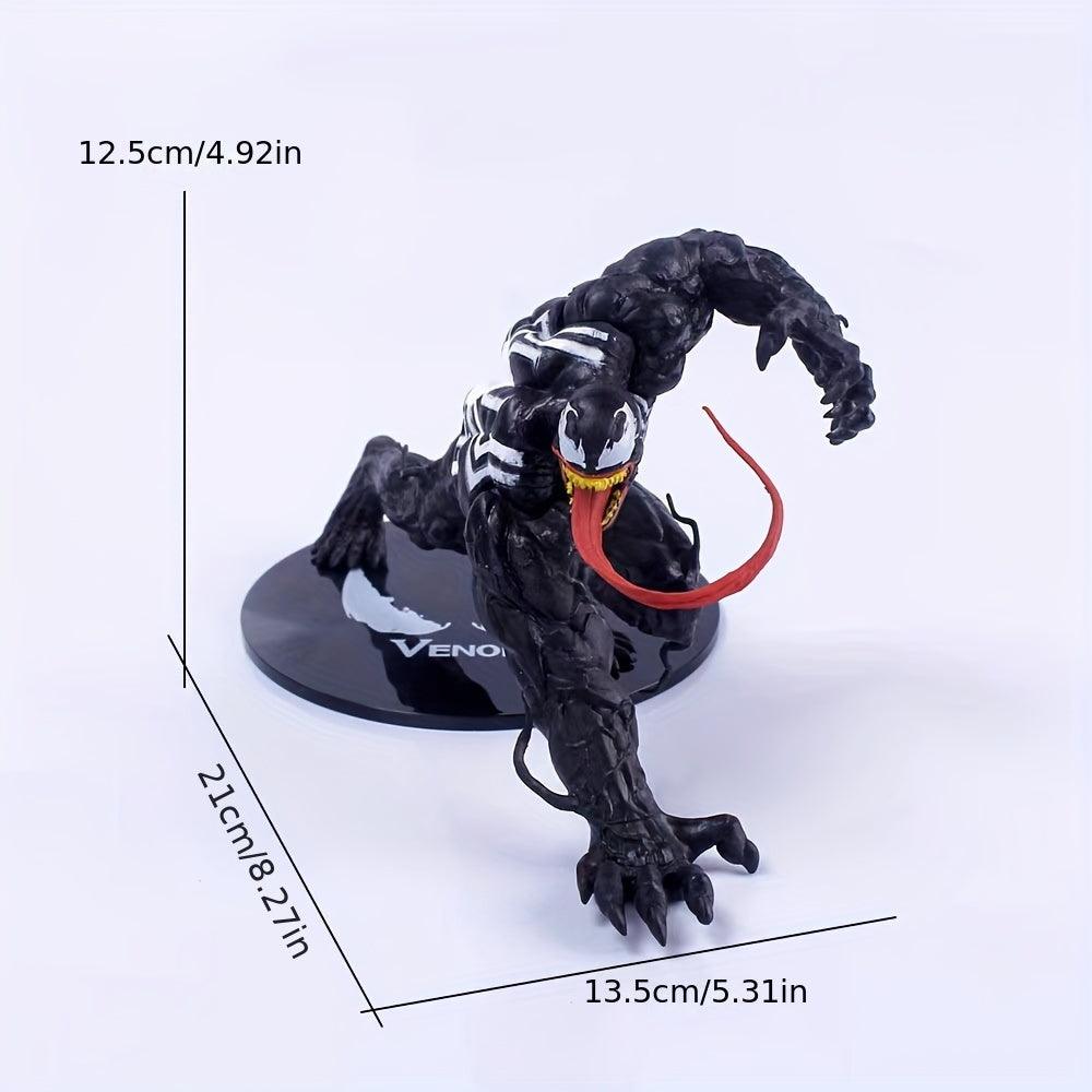 1pc Disney Venom and Carnage Action Figure - Officially Licensed Collectible with Intricately Detailed Design, High-Quality PVC Material, and Action-Packed Dynamic Crouching Pose - Perfect for Bedroom Desk or Shelf Decor - Rexpect Nerd