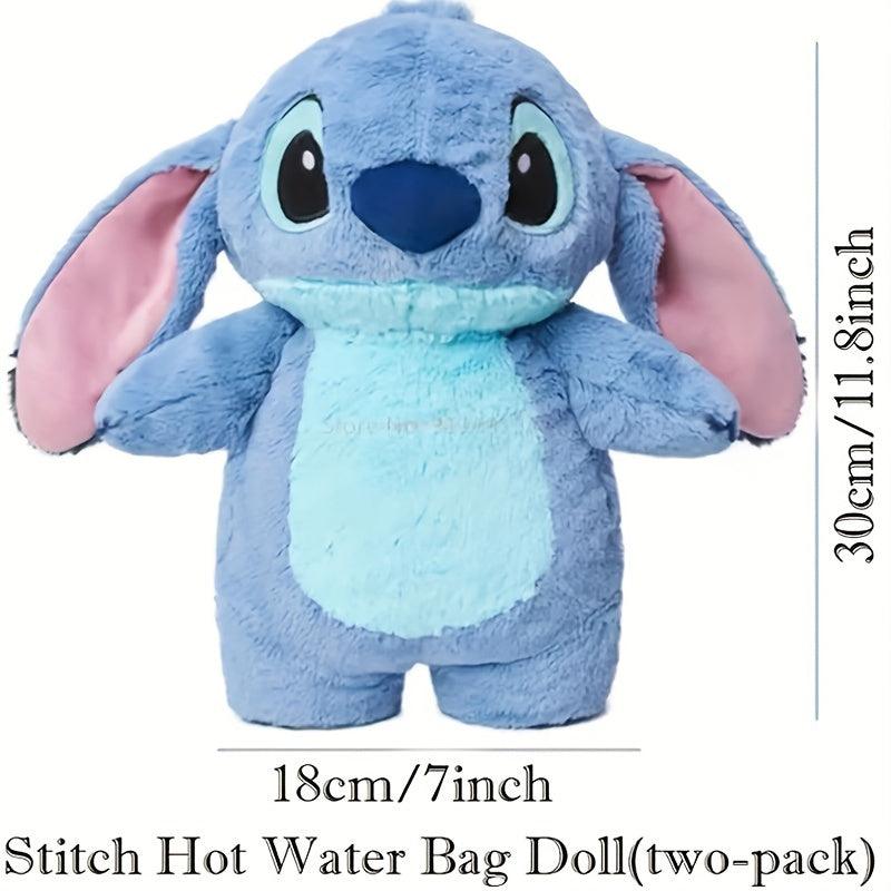 Adorable Large Disney Stitch Plush Hot Water Bottle - Super-Soft Anime Doll for Cozy Home Warmth, Perfect Hand Warmer and Collectible Treasure