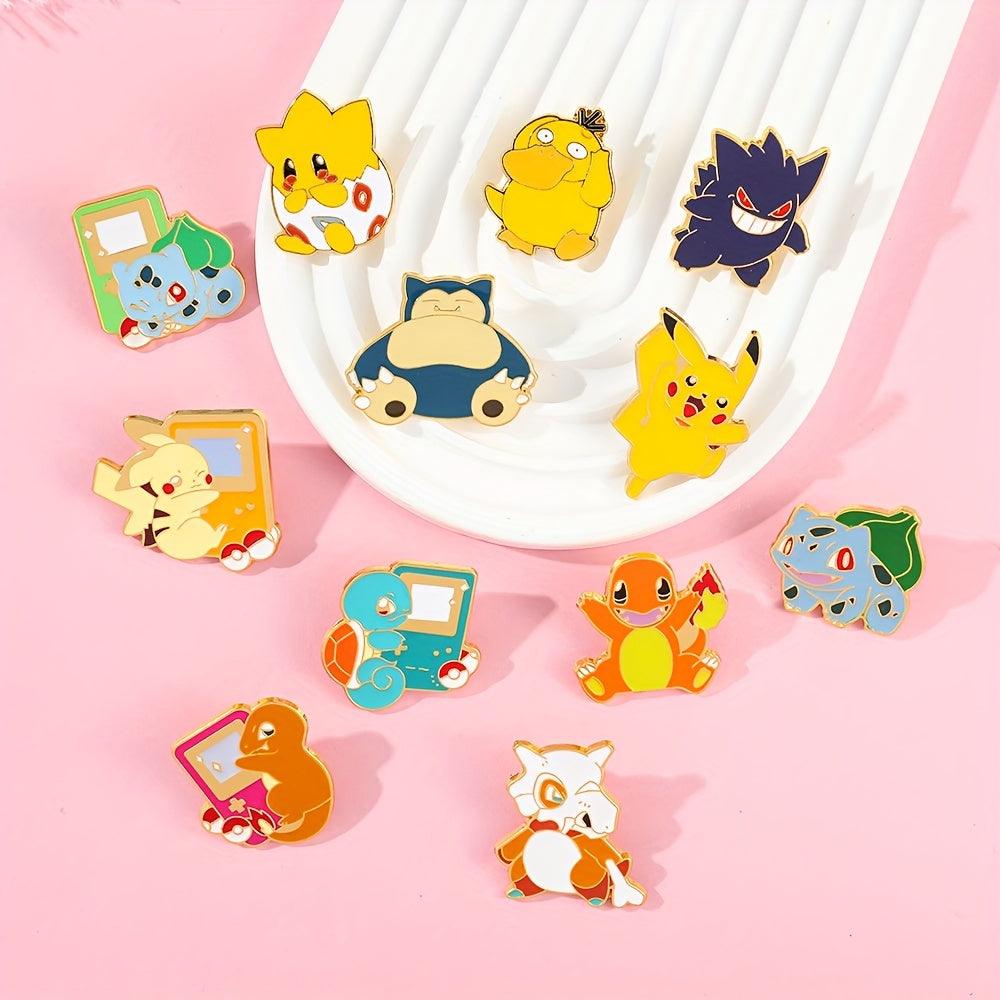 Add a Touch of Whimsy to Your Look with These Adorable Anime Brooches (12-Pack)! - Rexpect Nerd