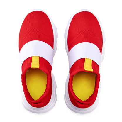 Sonic Red Running Shoes for Kids – Anime-Inspired Sneakers for Boys & Girls