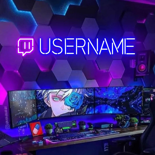 Custom Gamer Tag Neon Sign Username Neon Sign Personalized Gift for Gamers Game Room Decor Gaming Art Wall Decor