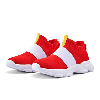 Sonic Red Running Shoes for Kids – Anime-Inspired Sneakers for Boys & Girls