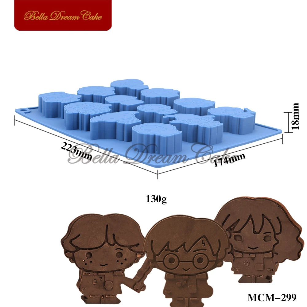 3D Movie Cartoon Character Chocolate Mold DIY Creative Fondant Biscuits Mousse Mould Cake Decorating Tools Baking Accessories