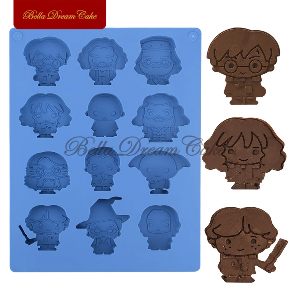 3D Movie Cartoon Character Chocolate Mold DIY Creative Fondant Biscuits Mousse Mould Cake Decorating Tools Baking Accessories
