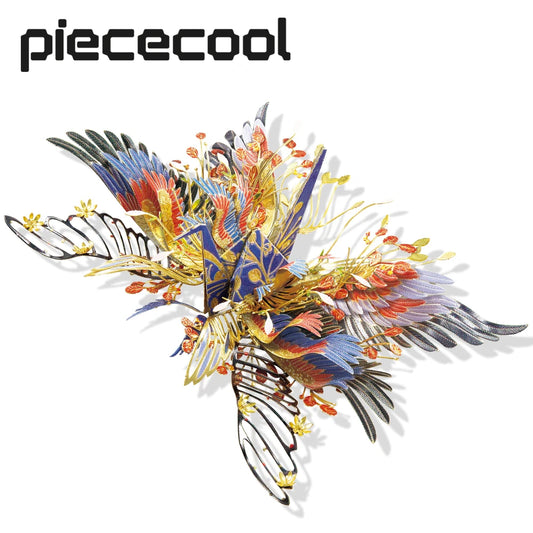 Piececool 3D Metal Puzzle-One Thousand Origami Cranes for Guard Amulet Model Building Kits DIY Jigsaw Toy For Adults