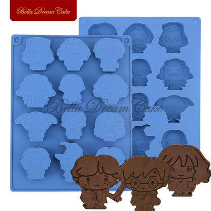 3D Movie Cartoon Character Chocolate Mold DIY Creative Fondant Biscuits Mousse Mould Cake Decorating Tools Baking Accessories