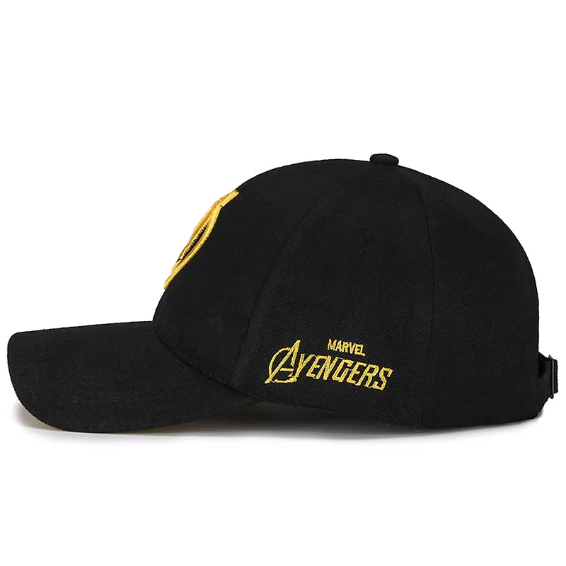 Ace Your Style! Unisex Embroidered "Avengers" Logo Baseball Cap - Adjustable, Cotton Blend, Perfect for Everyday