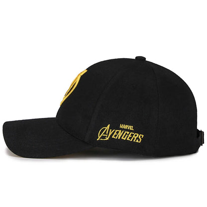 Ace Your Style! Unisex Embroidered "Avengers" Logo Baseball Cap - Adjustable, Cotton Blend, Perfect for Everyday
