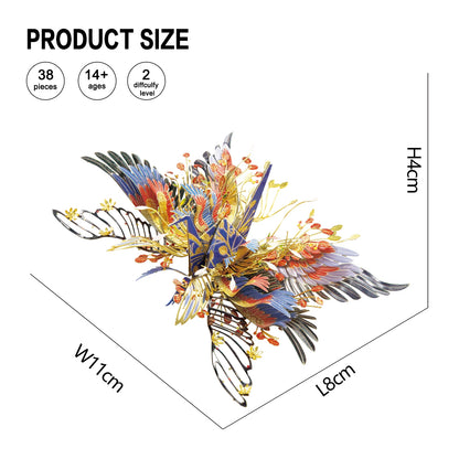 Piececool 3D Metal Puzzle-One Thousand Origami Cranes for Guard Amulet Model Building Kits DIY Jigsaw Toy For Adults