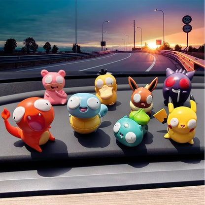 Adorable Pokémon Fool Stupid Pikachu Bulbasaur Charmander Squirtle Cute Figure Collection Model Toys