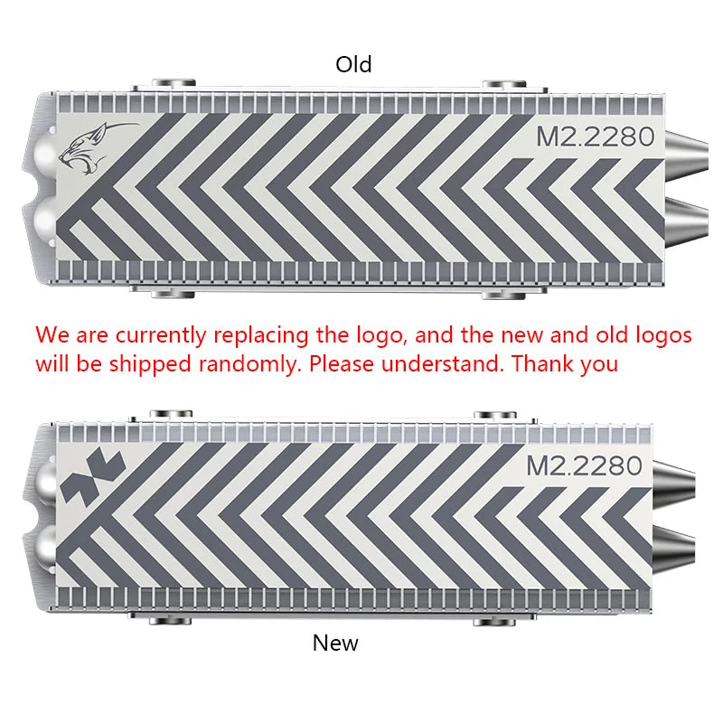 COOLLEO M.2 2280 NVMe SSD Heat Sink 2 heat pipes SSD Cooler With 14.8W/mk Thermal Pad