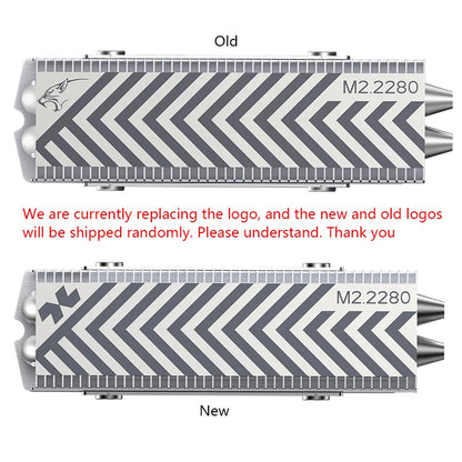 COOLLEO M.2 2280 NVMe SSD Heat Sink 2 heat pipes SSD Cooler With 14.8W/mk Thermal Pad