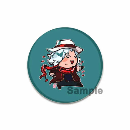 58mm Game Anime Devil May Cry Brooches Dante Cartoon Badge HD Print Handmade Pins for Backpack Accessories Clothes Decoration