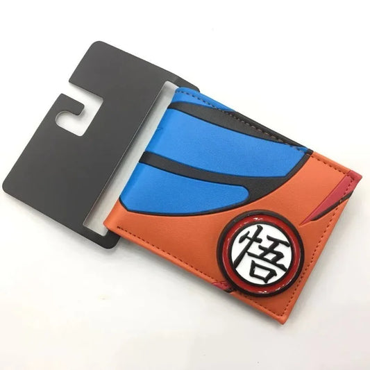 Hot Sales Anime Dragon Ball Cartoon PU Wallet Son Goku Creative Bulma Simple Foldable Coin Purse Multifunctional Card Boys Gift