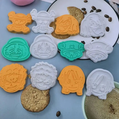 One Piece Cookie Cutter Set | Luffy & Zoro Biscuit Moulds for Fun Baking