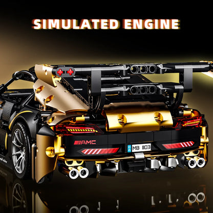 1:14 MOC Building Set Raceing Car Model 1466Pcs Sports Car Building Blocks Toys Boys or Adults Kits for Boys Birthday Gifts