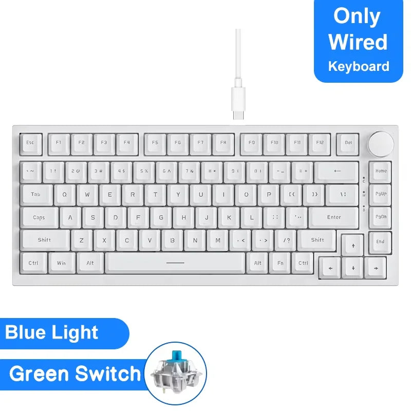 Ajazz AK820/AK820Pro gaming mechanical keyboard Bluetooth 5.1/Wireless/wired c custom keyboard with heat exchange sealed button
