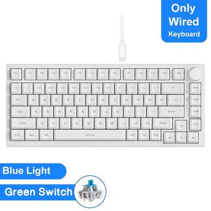 Ajazz AK820/AK820Pro gaming mechanical keyboard Bluetooth 5.1/Wireless/wired c custom keyboard with heat exchange sealed button
