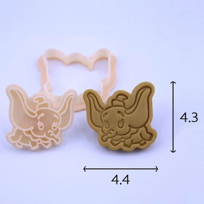 Disney Stitch Cookie Cutter Dumbo Anime Figures Biscuit Mould Bakery Mold Press Stamp Embosser Sugar Kitchen DIY Reusable Model