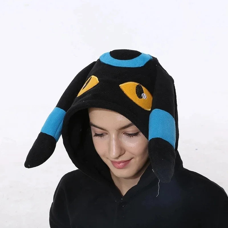 Umbreon Pokémon Full-Body Pajamas - Cozy Kigurumi Onesie for Adults