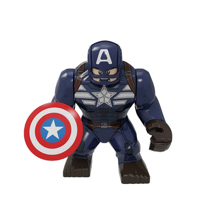 New Marvel 3D superhero characters large model building blocks assembly toys children's birthday gifts boys girl