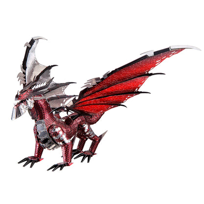 Piececool 3D Metal Puzzles Dragon Series DIY Model Building Kits Brain Teaser Jigsaw Set Great Birthday Christmas Gifts 5 colors