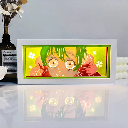 Anime LED Light Box – Manga Paper Carving Desk Lamp for Kids & Collectors