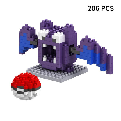 Blocks Small Cartoon Mini Building Block Pikachu Charizard Eevee Mewtwo Anime Assemble Action Pokemon  Model Dolls Toys